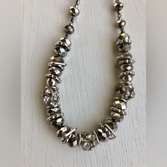 Unique Silver Tone/Bronze Necklace - Picture 10 of 13